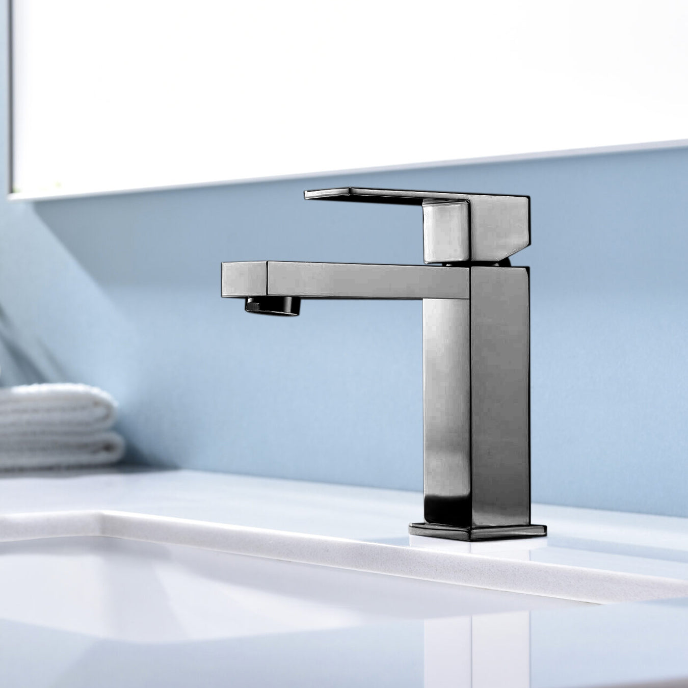 Monte Single Hole Stainless Steel Bathroom Faucet