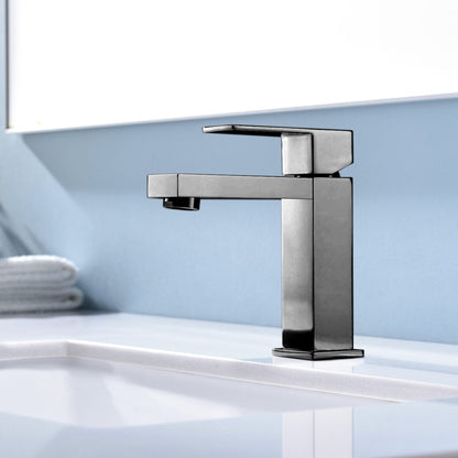 Monte Single Hole Stainless Steel Bathroom Faucet