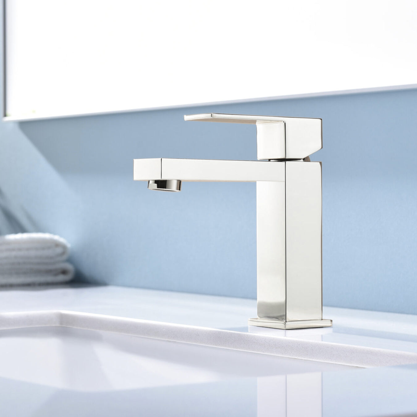 Monte Single Hole Stainless Steel Bathroom Faucet