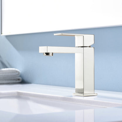 Monte Single Hole Stainless Steel Bathroom Faucet
