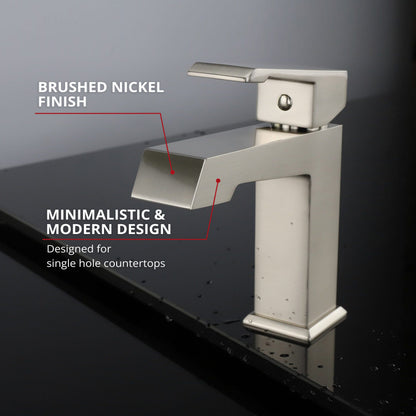 Labaro Single Hole Brass Bathroom Faucet