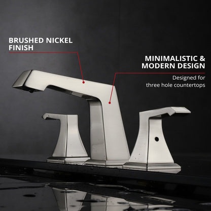 Balduina 8 in. Widespread 3-Hole Brass Bathroom Faucet