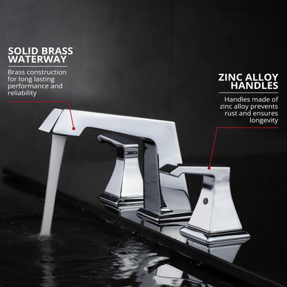 Balduina 8 in. Widespread 3-Hole Brass Bathroom Faucet