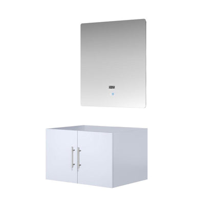 Geneva 30 in. W x 22 in. D Glossy White Bath Vanity