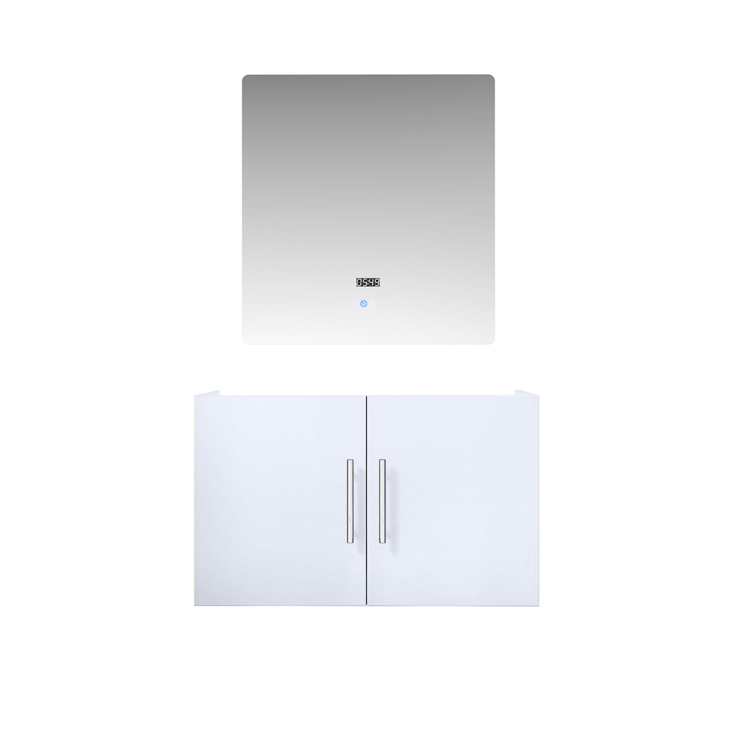 Geneva 30 in. W x 22 in. D Glossy White Bath Vanity