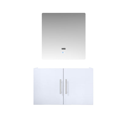 Geneva 30 in. W x 22 in. D Glossy White Bath Vanity