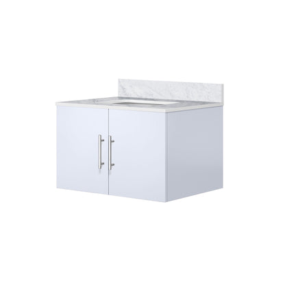 Geneva 30 in. W x 22 in. D Glossy White Bath Vanity