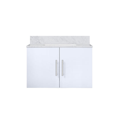 Geneva 30 in. W x 22 in. D Glossy White Bath Vanity