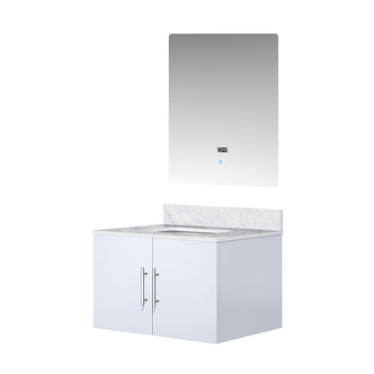 Geneva 30 in. W x 22 in. D Glossy White Bath Vanity