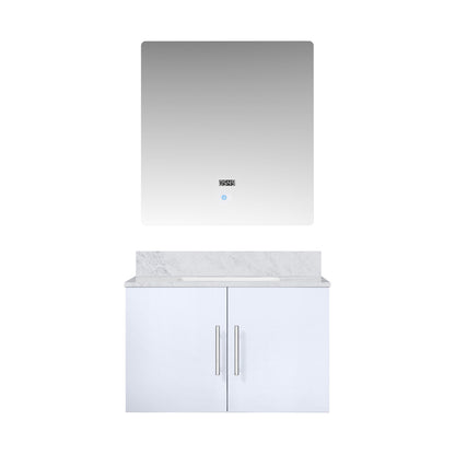Geneva 30 in. W x 22 in. D Glossy White Bath Vanity
