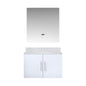 Geneva 30 in. W x 22 in. D Glossy White Bath Vanity