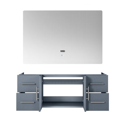 Geneva 48 in. W x 22 in. D Dark Grey Bath Vanity