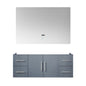 Geneva 48 in. W x 22 in. D Dark Grey Bath Vanity