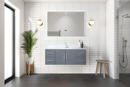 Geneva 48 in. W x 22 in. D Dark Grey Bath Vanity