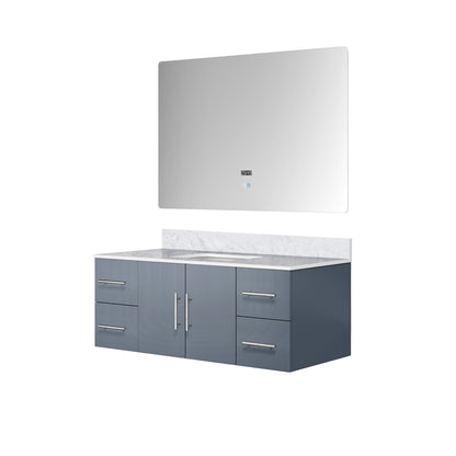 Geneva 48 in. W x 22 in. D Dark Grey Bath Vanity
