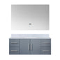 Geneva 48 in. W x 22 in. D Dark Grey Bath Vanity