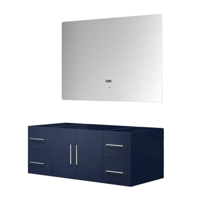 Geneva 48 in. W x 22 in. D Navy Blue Bath Vanity