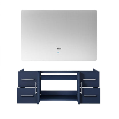 Geneva 48 in. W x 22 in. D Navy Blue Bath Vanity