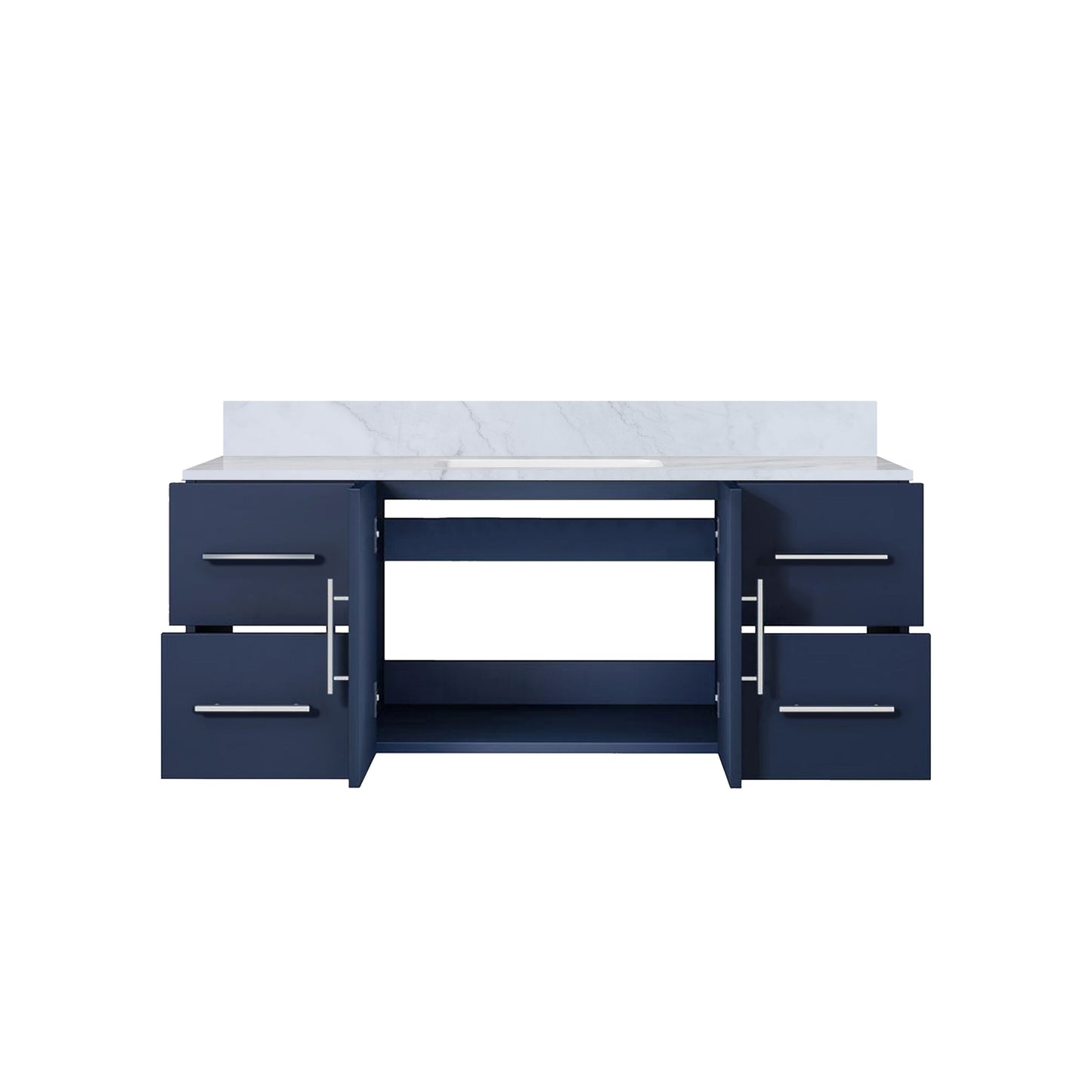 Geneva 48 in. W x 22 in. D Navy Blue Bath Vanity