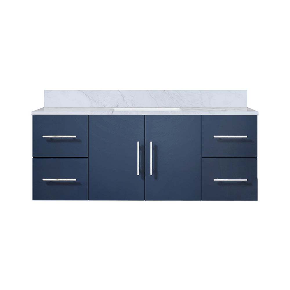 Geneva 48 in. W x 22 in. D Navy Blue Bath Vanity
