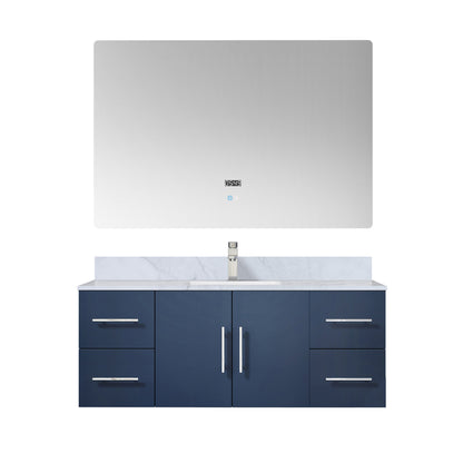 Geneva 48 in. W x 22 in. D Navy Blue Bath Vanity