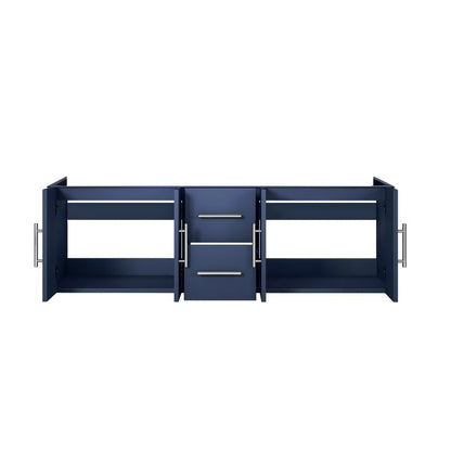 Geneva 60 in. W x 22 in. D Navy Blue Double Bath Vanity