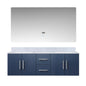 Geneva 60 in. W x 22 in. D Navy Blue Double Bath Vanity