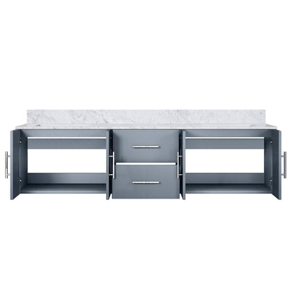 Geneva 72 in. W x 22 in. D Dark Grey Double Bath Vanity