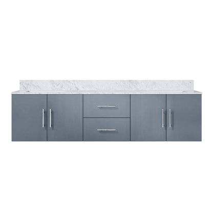 Geneva 72 in. W x 22 in. D Dark Grey Double Bath Vanity