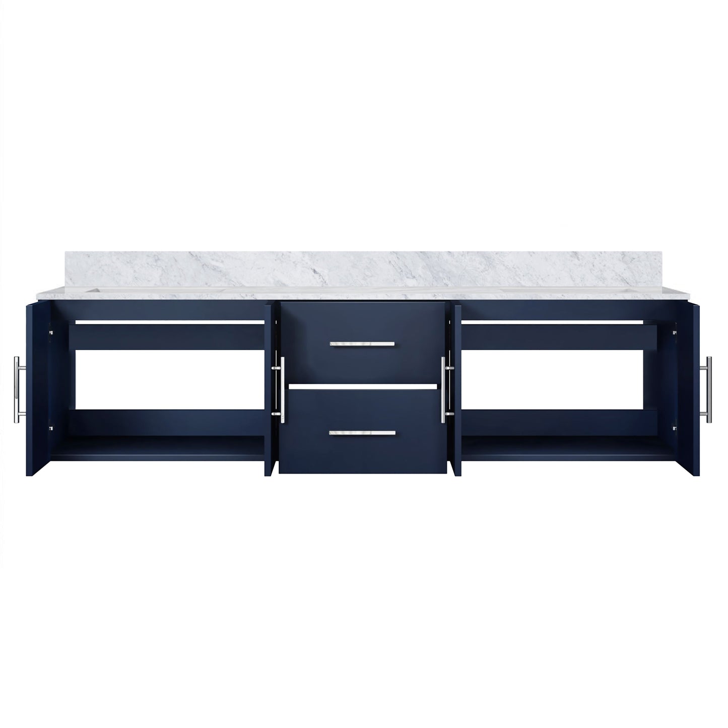 Geneva 72 in. W x 22 in. D Navy Blue Double Bath Vanity