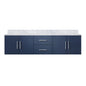 Geneva 72 in. W x 22 in. D Navy Blue Double Bath Vanity