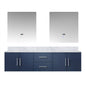 Geneva 72 in. W x 22 in. D Navy Blue Double Bath Vanity