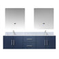 Geneva 72 in. W x 22 in. D Navy Blue Double Bath Vanity