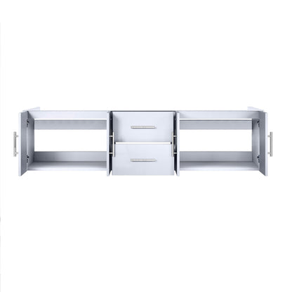 Geneva 72 in. W x 22 in. D Glossy White Double Bath Vanity