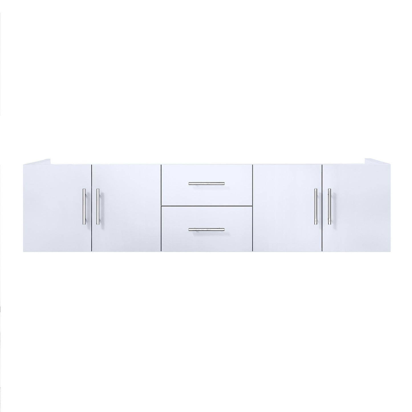 Geneva 72 in. W x 22 in. D Glossy White Double Bath Vanity