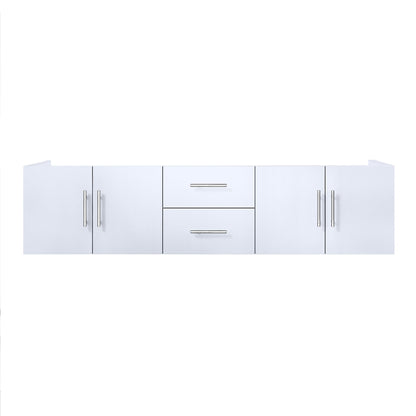 Geneva 72 in. W x 22 in. D Glossy White Double Bath Vanity
