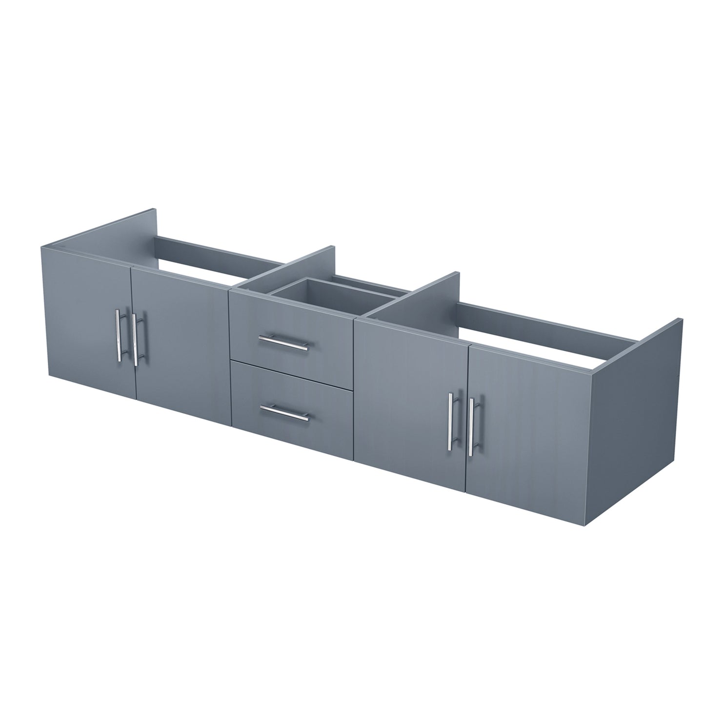 Geneva 80 in. W x 22 in. D Dark Grey Double Bath Vanity