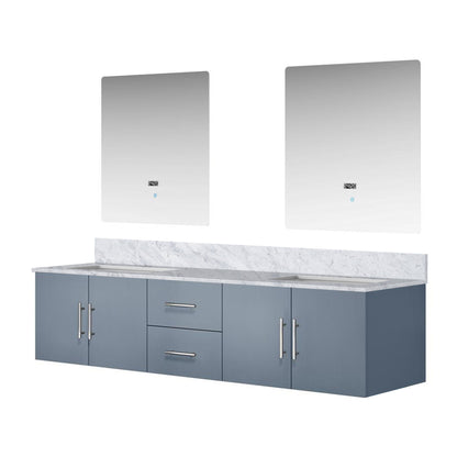 Geneva 80 in. W x 22 in. D Dark Grey Double Bath Vanity