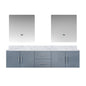 Geneva 80 in. W x 22 in. D Dark Grey Double Bath Vanity