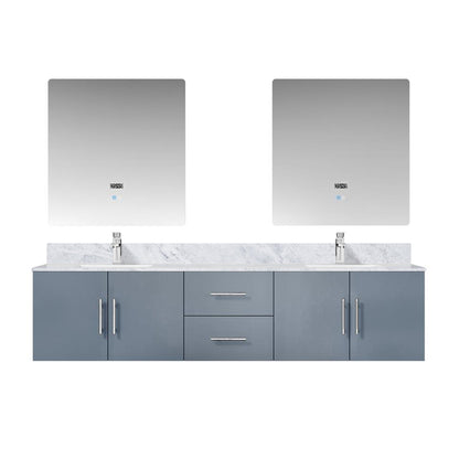 Geneva 80 in. W x 22 in. D Dark Grey Double Bath Vanity