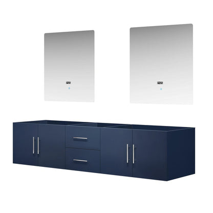Geneva 80 in. W x 22 in. D Navy Blue Double Bath Vanity