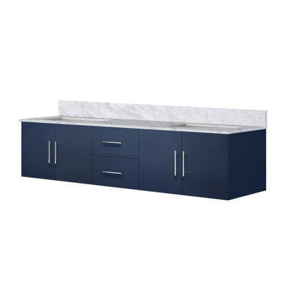 Geneva 80 in. W x 22 in. D Navy Blue Double Bath Vanity