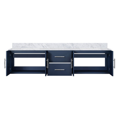 Geneva 80 in. W x 22 in. D Navy Blue Double Bath Vanity