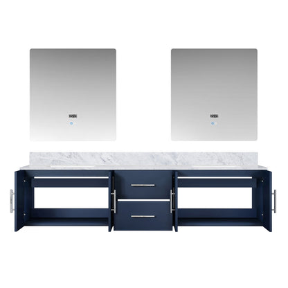 Geneva 80 in. W x 22 in. D Navy Blue Double Bath Vanity