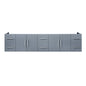 Geneva 84 in. W x 22 in. D Dark Grey Double Bath Vanity