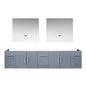 Geneva 84 in. W x 22 in. D Dark Grey Double Bath Vanity