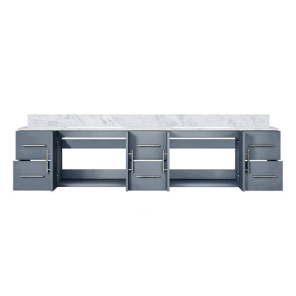 Geneva 84 in. W x 22 in. D Dark Grey Double Bath Vanity