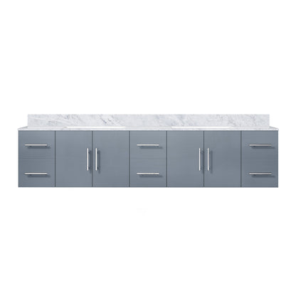 Geneva 84 in. W x 22 in. D Dark Grey Double Bath Vanity