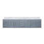 Geneva 84 in. W x 22 in. D Dark Grey Double Bath Vanity