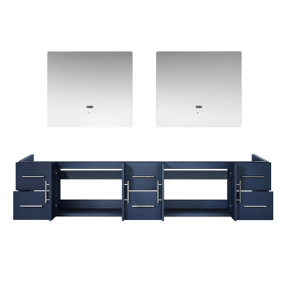 Geneva 84 in. W x 22 in. D Navy Blue Double Bath Vanity